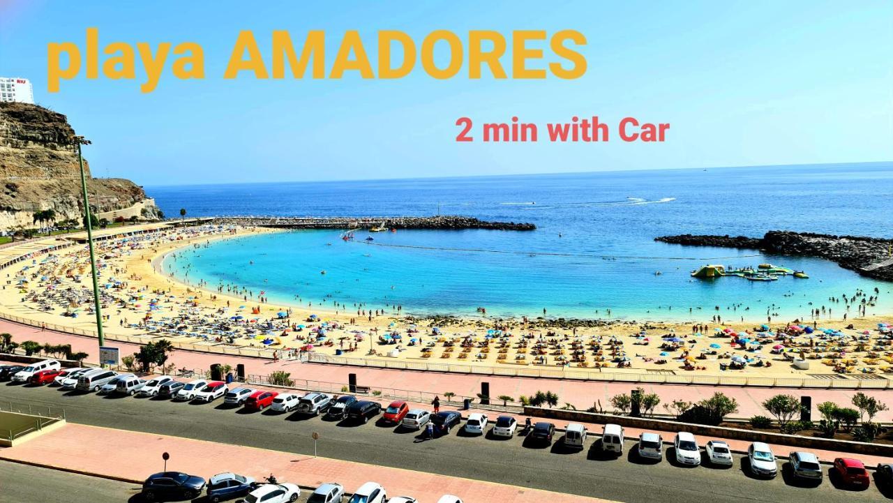 Deluxe 3 Rooms74M2,2Air Condit 2Tv Seaview On Amadores,2 Heatpools, Parking, 600 Mb,Dishwasher,2Lift,,3 Beaches Playa Del Cura  Esterno foto