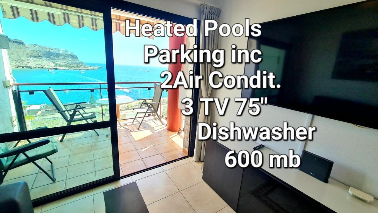 Deluxe 3 Rooms74M2,2Air Condit 2Tv Seaview On Amadores,2 Heatpools, Parking, 600 Mb,Dishwasher,2Lift,,3 Beaches Playa Del Cura  Esterno foto